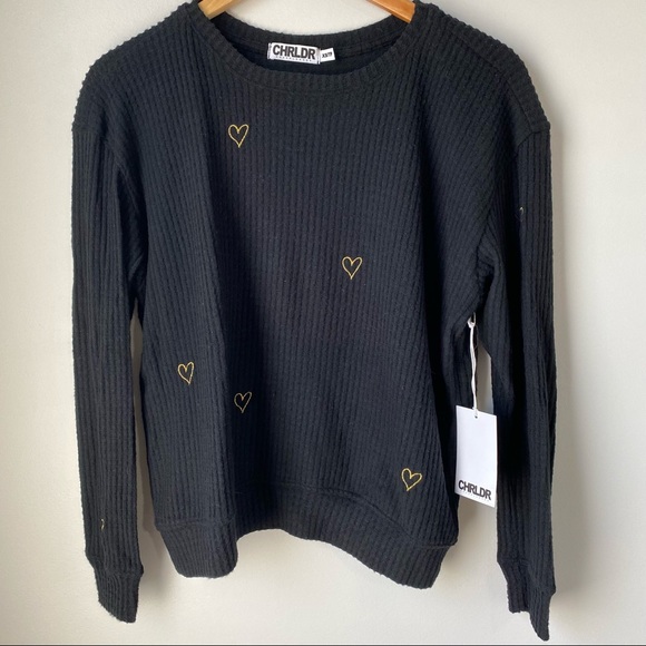 CHRLDR Lurex Hearts Sweatshirt - Picture 13 of 15